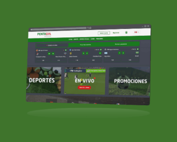 Diseño y desarrollo web de Pentagol.pe